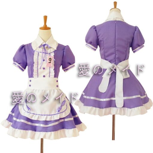 Charming Sweet Classic Japanese Maid Uniform Dress 23