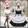 Romantic Cute Lolita French Maid Cosplay Costume Dress 3