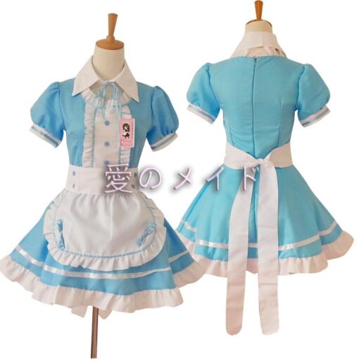 Charming Sweet Classic Japanese Maid Uniform Dress 24