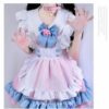 Aesthetic Pink Pastel Gothic Lolita Kawaii Maid Dress 6