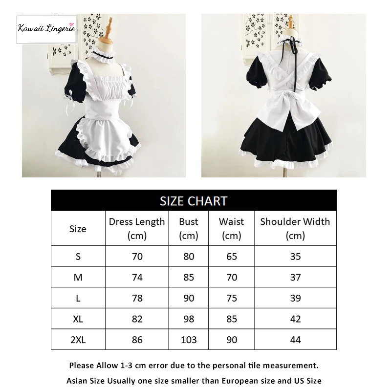 Aesthetic Sweet Lolita French Maid Dress 11