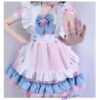 Aesthetic Pink Pastel Gothic Lolita Kawaii Maid Dress 5
