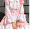 Adorable Lolita Anime Pink Princess Maid Dress 9
