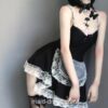 French Maid Short Mini Lace Gothic Maid Lingerie 4