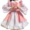 Adorable Lolita Anime Pink Princess Maid Dress 2