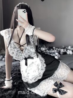 Sexy Anime Fancy French Maid Lace Apron Lingerie 1
