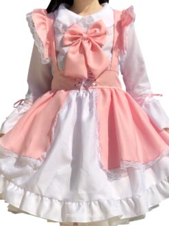 Adorable Lolita Anime Pink Princess Maid Dress 1