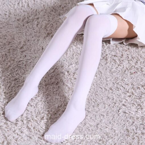 Gentle Anime French Bowknot Waitress Maid Cosplay Dress