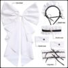 Gentle Anime French Bowknot Waitress Maid Cosplay Dress 4