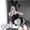 Kindhearted Bunny Girl Spicy Cosplay Leather Maid Dress Lingerie 8